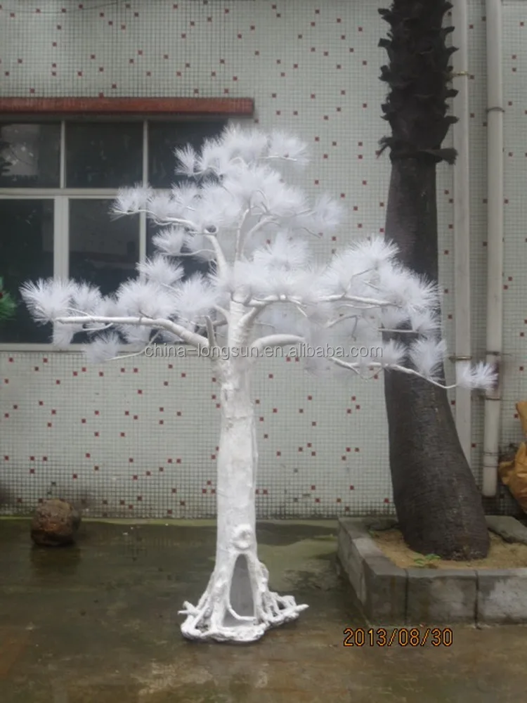 costom высокая подражали сад декоративные стекловолокна магистральные белый цвет искусственный сосна