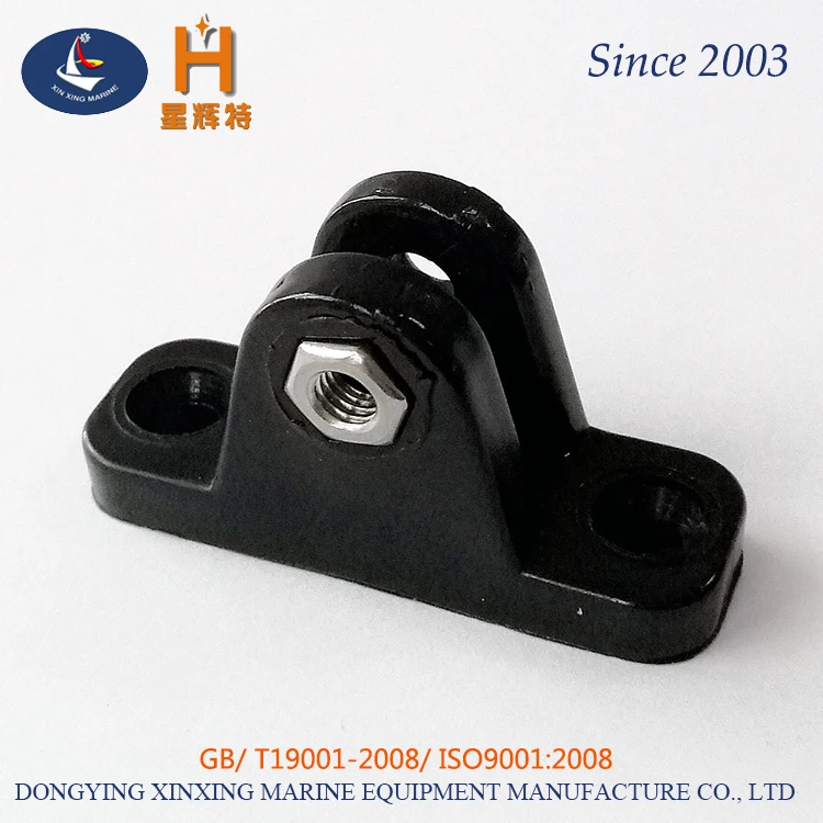 Nylon deck hinge boat bimini top fitting 90 degree hinge pin plastic hardware boat