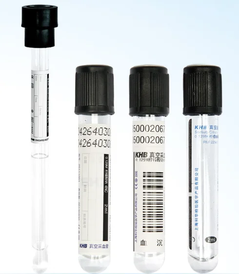 Вакуумная трубка для забора крови с цитратом Western gren ESR, 2,4 мл, 1,6 мл, 1,28 мл