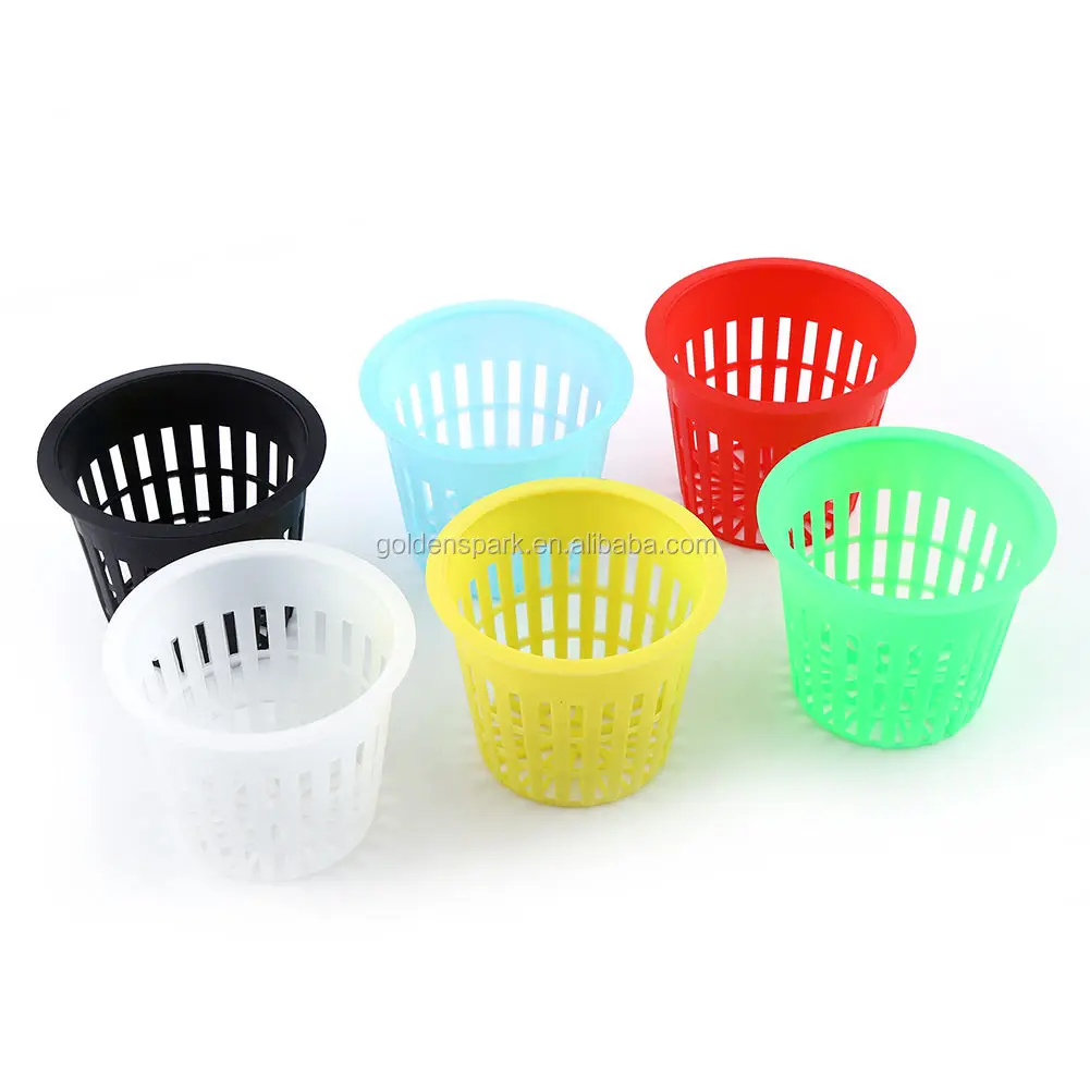 10pcs Mesh Pot Net Cup Basket Basketry Hydroponic Plant Growth Clone