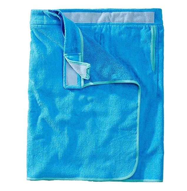 Wholesale 100% Cotton Terry velour  Wearable Bath Skirt  for Men swimming pool   spa  Bath Towels Wrap Shower
