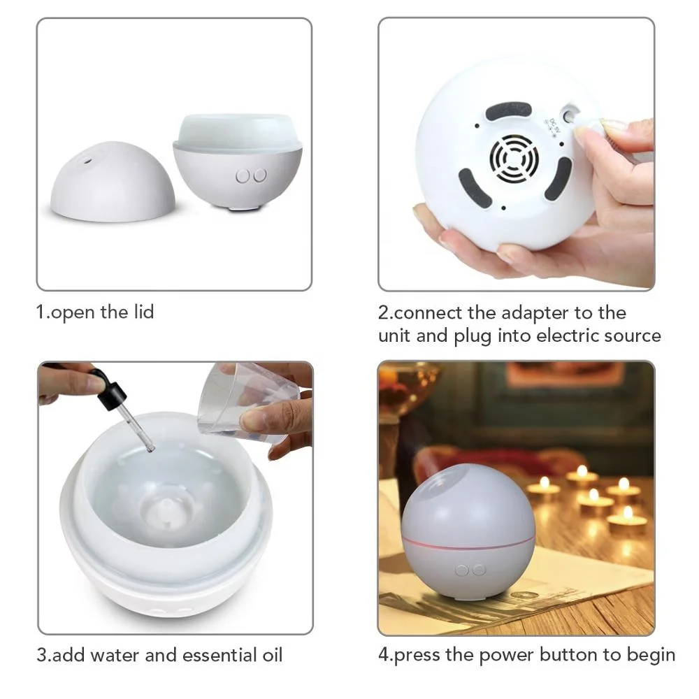 Outstanding new arrival Professional Manufacturer Essentia Oil Aroma Diffuser mini ball art design aroma diffuser