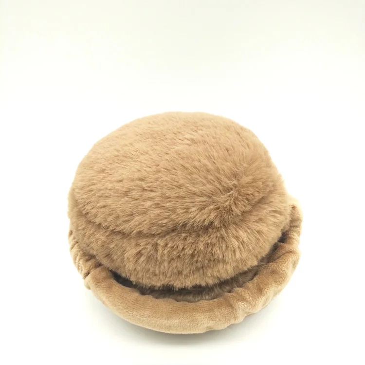 Модные наушники складные Масштабируемые плюшевые зимние теплые наушники в форме Гамбурга