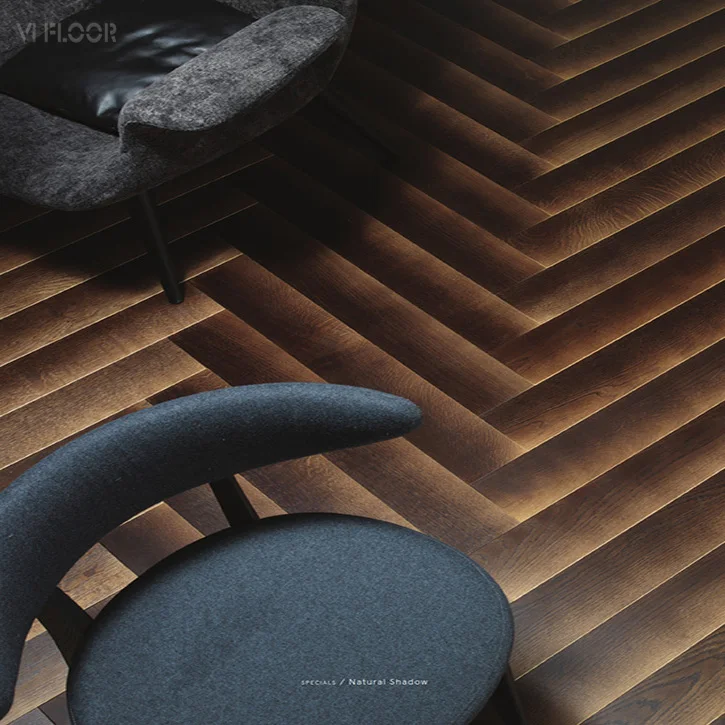 
Gradient Yellow Shadow Herringbones Engineered Floor 90 Degree 