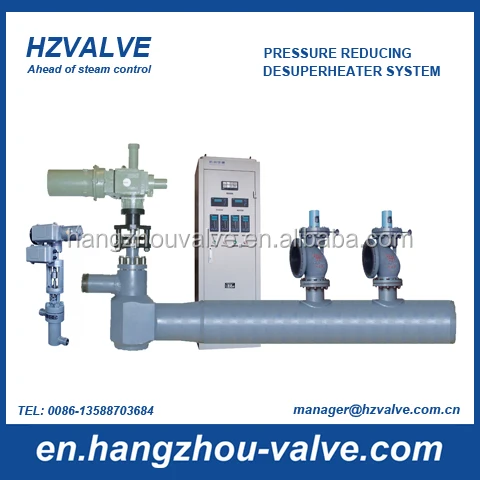 Pneumatic pressure reducing desuperheater