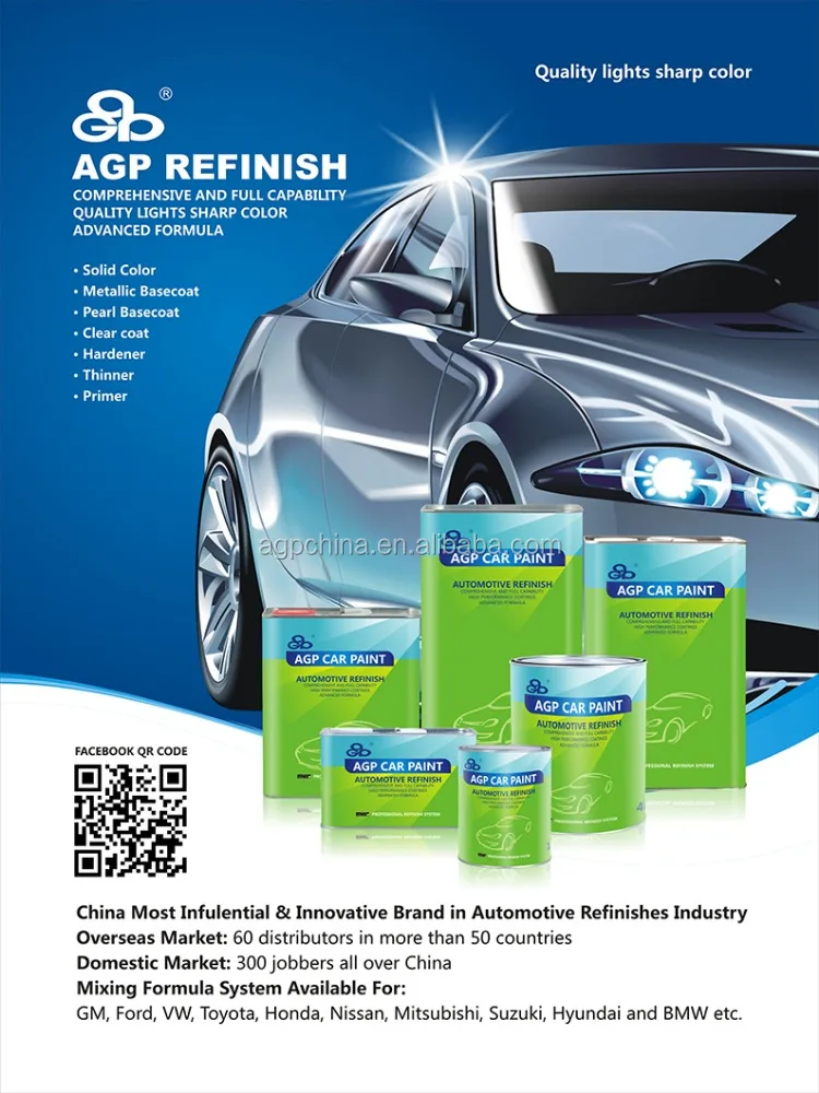 silver gray metallic color mixing system Car Refinish Paint