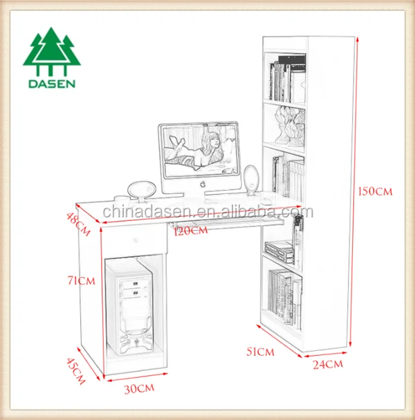 computer retailer desktop computer table design