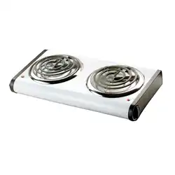 Hot Plate Cooking Plate Electric Double Burner Coil Spiral Tubes Hotplate Electric Stove
