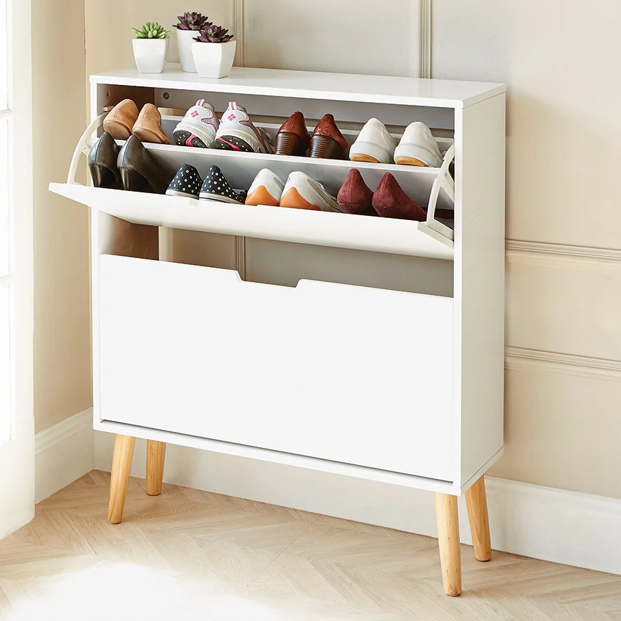 fashion combine wooden shoe cabinet