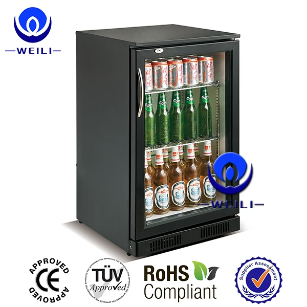 108L glass door compressor cooling red bull fridge