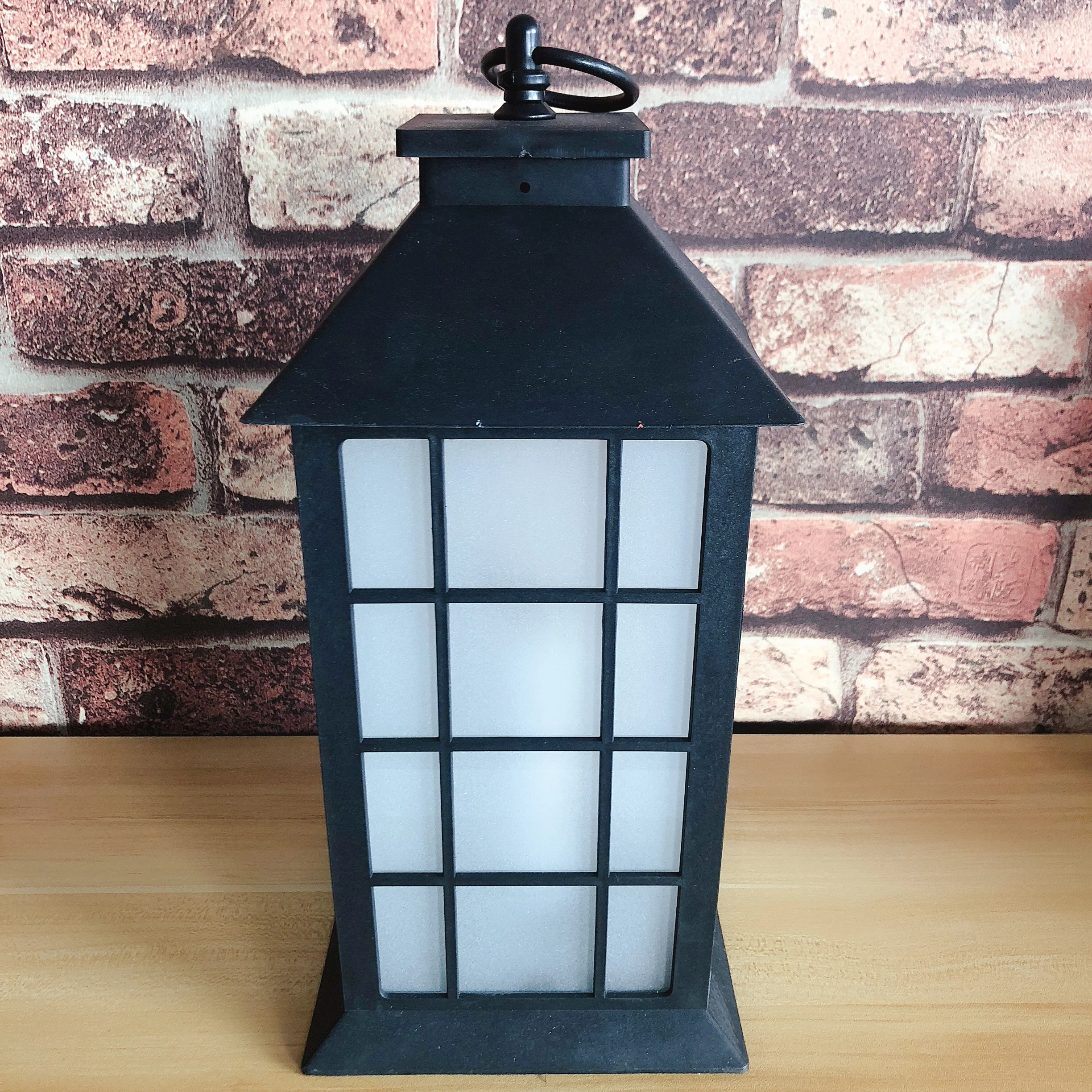 
plastic indoor and outdoor decorative tabled and hanging fire dancing flame led lantern 