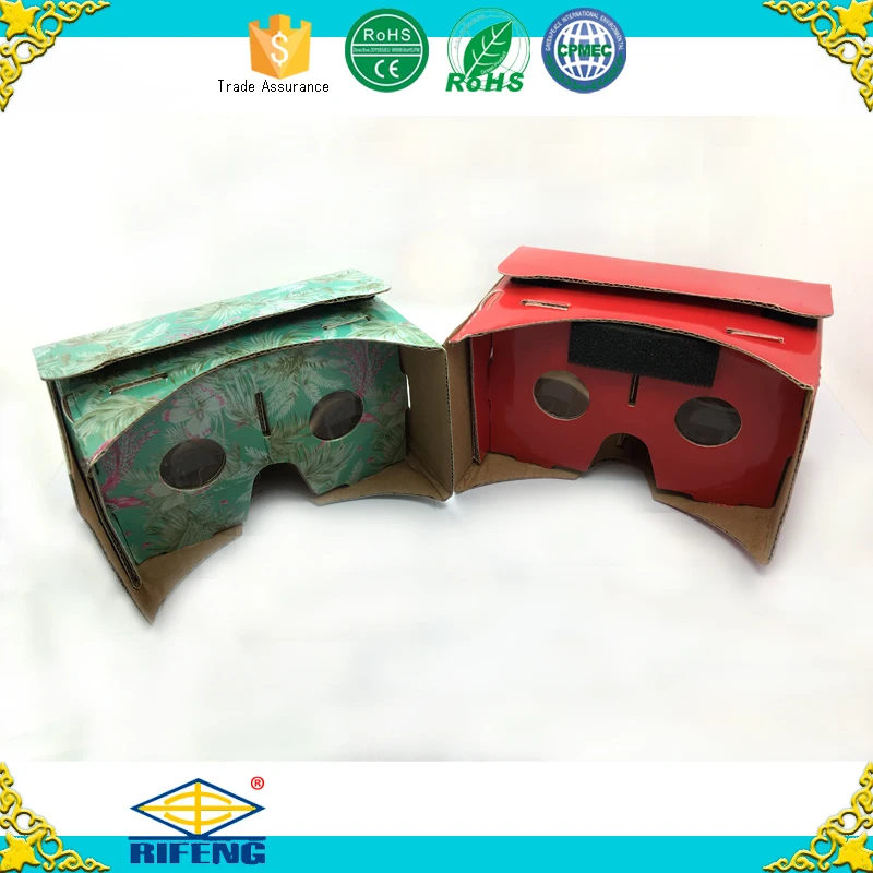 Christmas Cardboard V1, Cheap Cardboard VR Sets, Wholesale  Cardboard Virtual Reality 3d Glasses