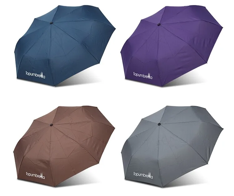 21 inches classic customizable strong auto open close rain 3 fold umbrella