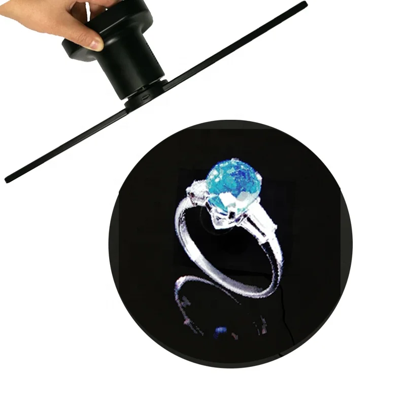 Wiikk 3D Hologram Fan Holo LED Display Advertising Led Fan for Air display 43/65/100cm