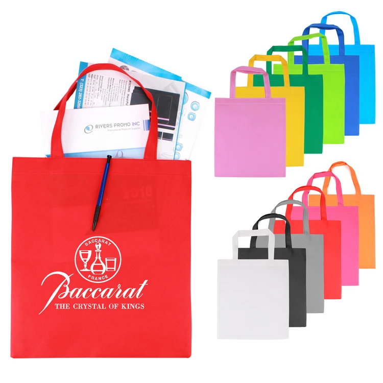 Custom Printed Flat Non-Woven Tote Bag