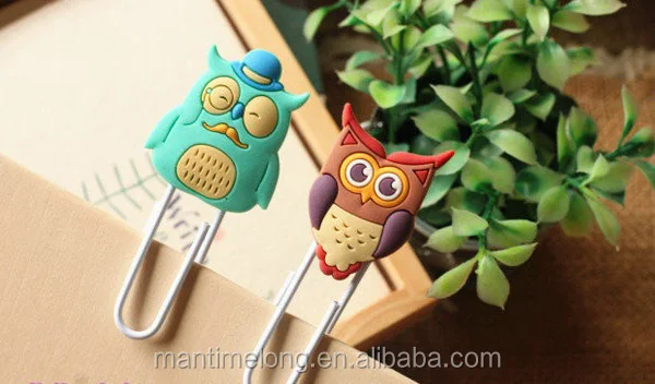Cute Creative Owl Family design Metal Paper clip/DIY Multifunction Bookmark