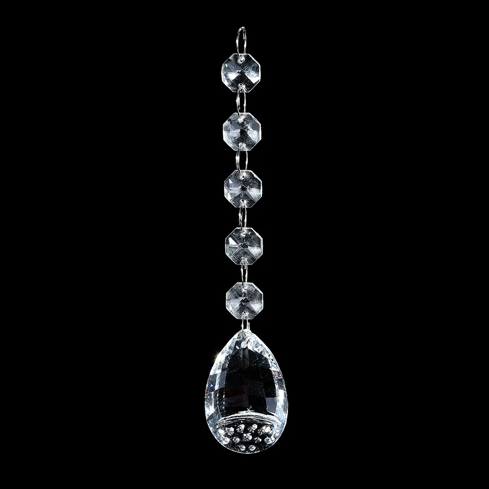 
New design chandelier glass bead garland crystal drop pendant ornament for party event 