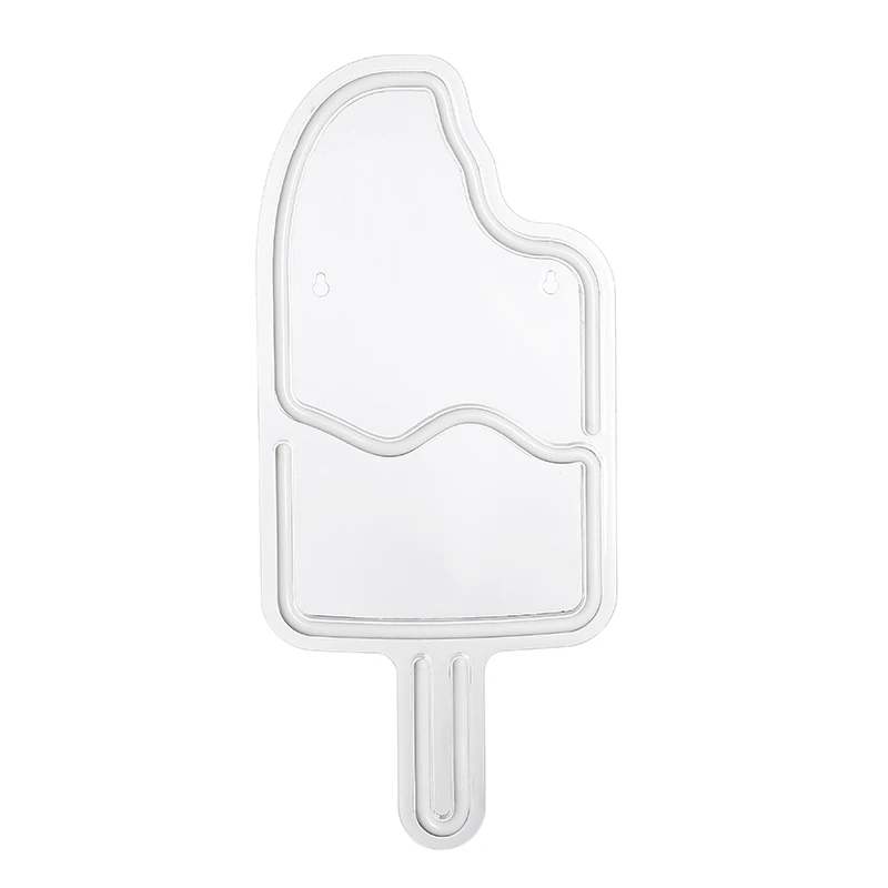USB decorative wall lamp led neon back light panel custom neon signs ice popsicle night lights for Christmas party decoration