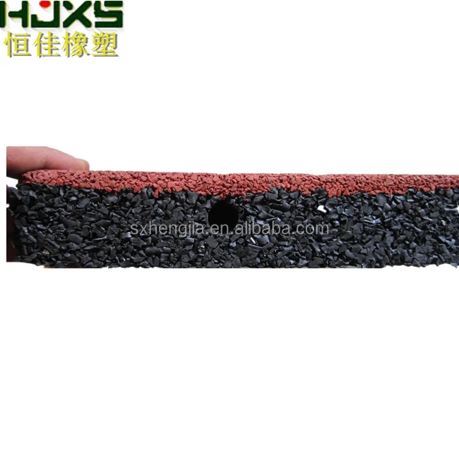 Eco-Safety Rubber Playground Tiles With Pin Connection