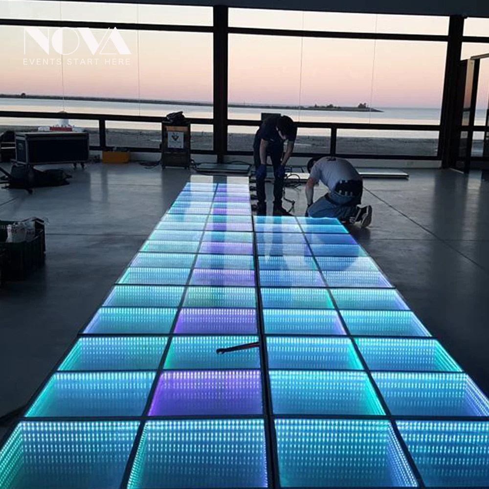 2021 New Products 3d Magic Cube Rgb 3 In 1 Led 3d Dance Floor