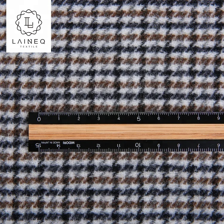 2019 high quality colorful classical heavy wool plaid fabric velvet