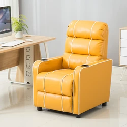 Contemporary home theater chair,PU Leather Recliner Cinema Chair,Theater Chairs with Cup Holder