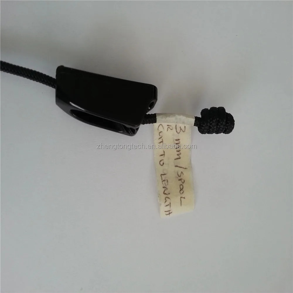 Promotional plastic cord fastener