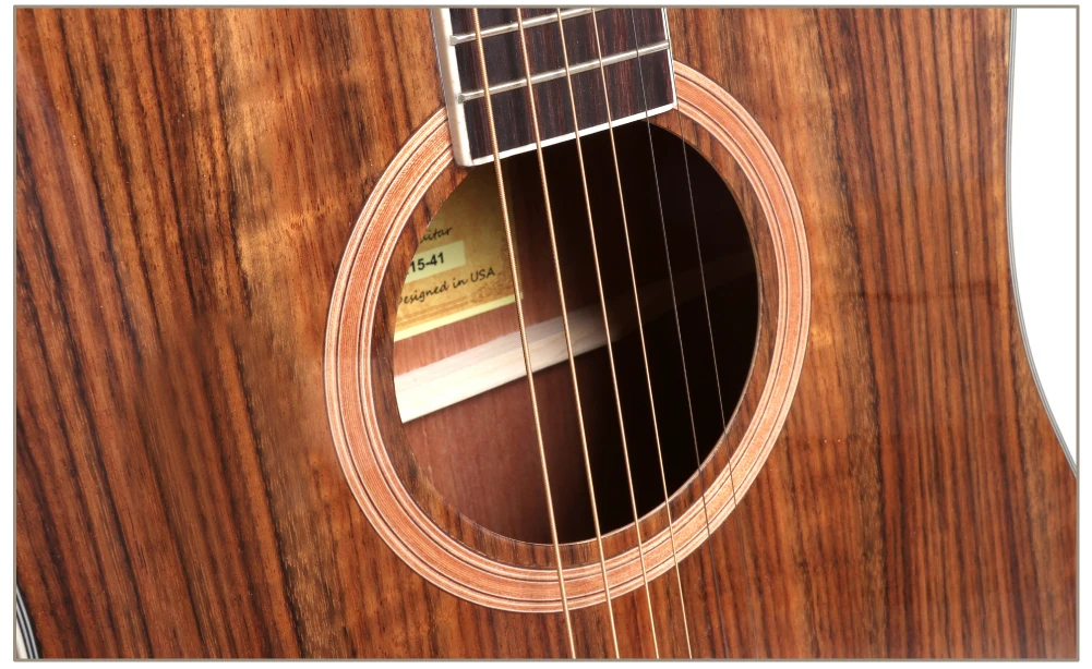 Smiger EQ acoustic guitar 41inch walnut plywood guitar