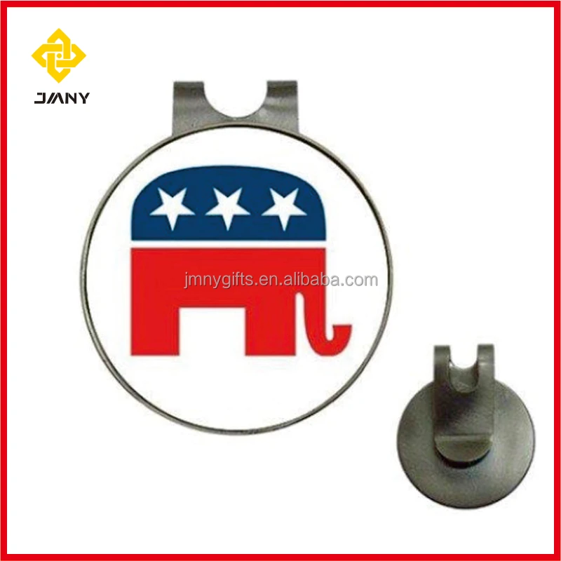 Magnetic Golf Ball Marker Hat Clips Cap Clips with Custom Ball Marker