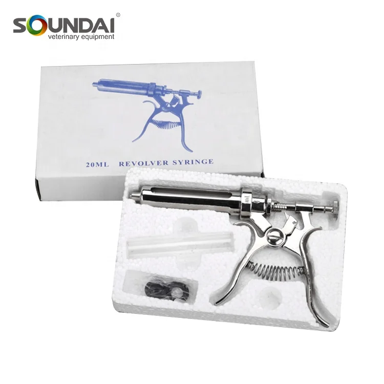 Farming Equipment veterinary automatic metal gun insemination syringe