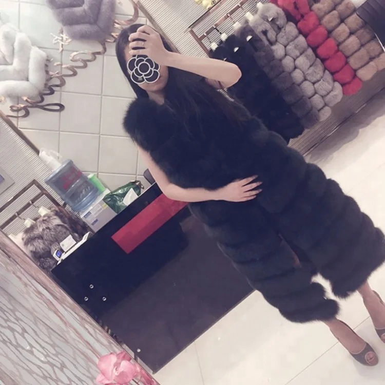 Wholesale High-grade Loose Casual Royal Knitted Rabbit Fur Vest