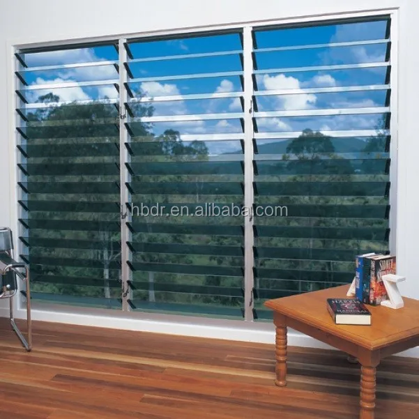 big outdoor glass louver for windows
