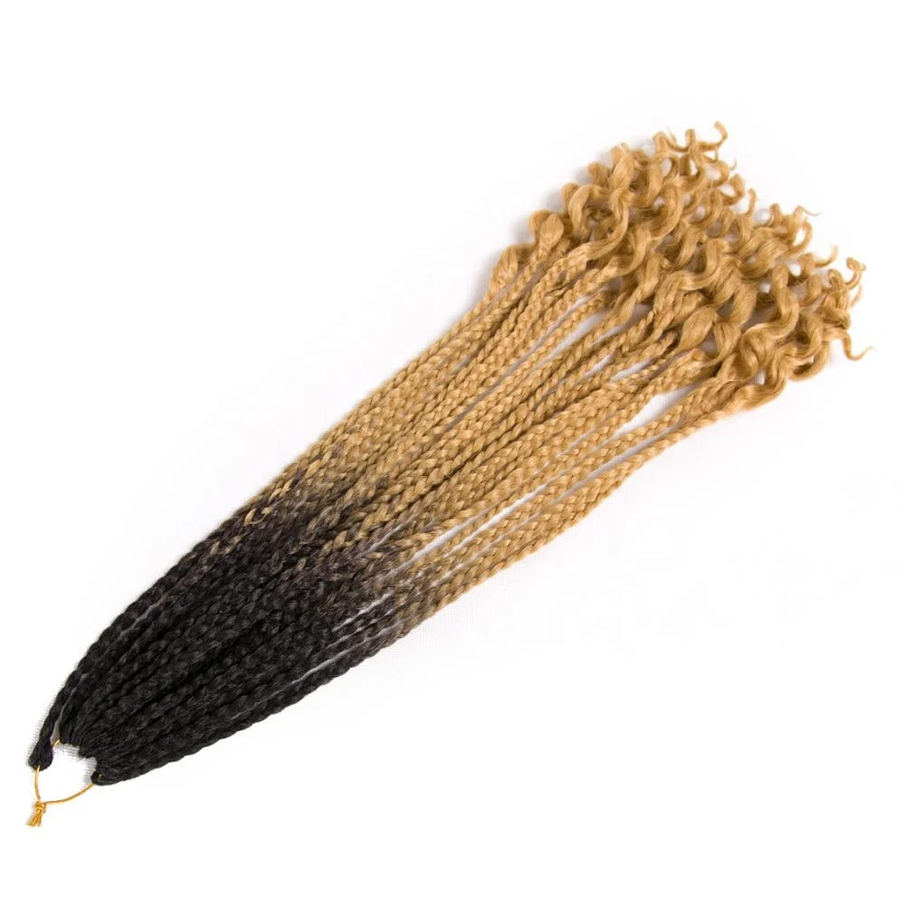 Synthetic Hair Senegalese Twist Crochet Braids Hair 1Pcs/Lot 100g/Pc 60CM 22Root  Ombre Braiding Hair Extensions