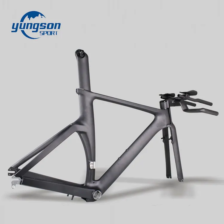 2018 Whole set carbon time trial bicycle frame with HM carbon fiber material