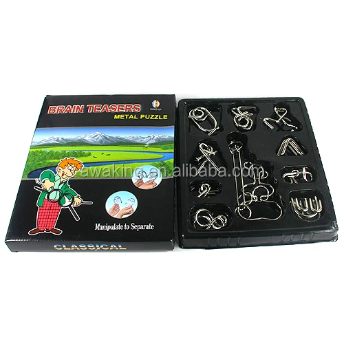 4.5mm metal puzzle game Wire Magic IQ Metal puzzle Game toys