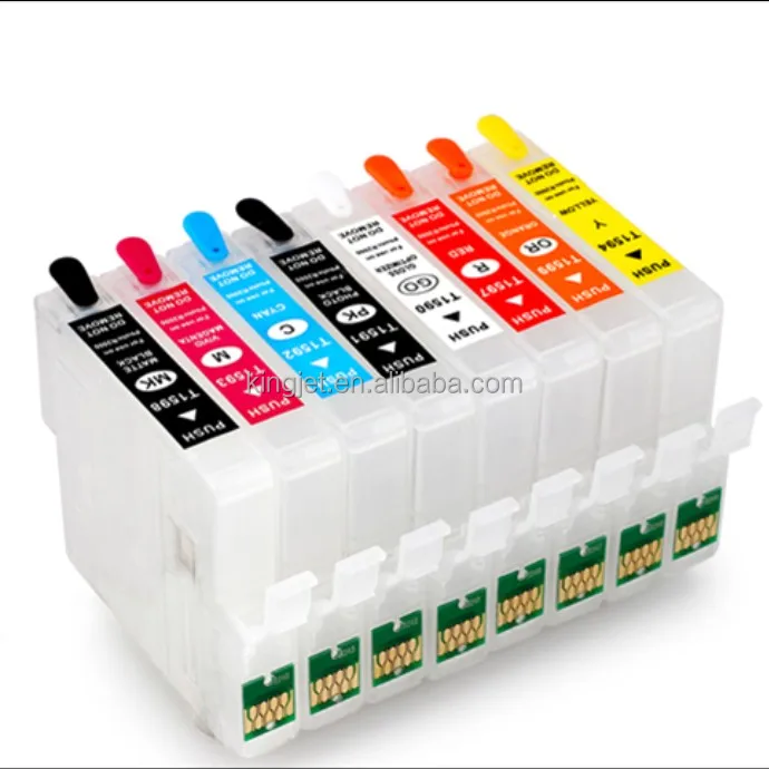 Refill ink cartridge & ciss for epson P400 407 408 with chips (8 colors)