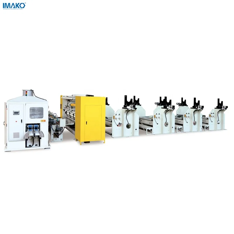 
Fully automatic toilet and kitchen paper converting line from rewinder to multi pack machine 