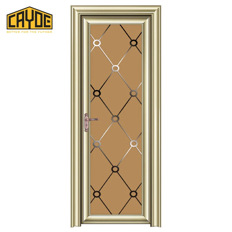 Хорошее качество алюминиевая рама стеклянные межкомнатные двери звукоизоляция ванной