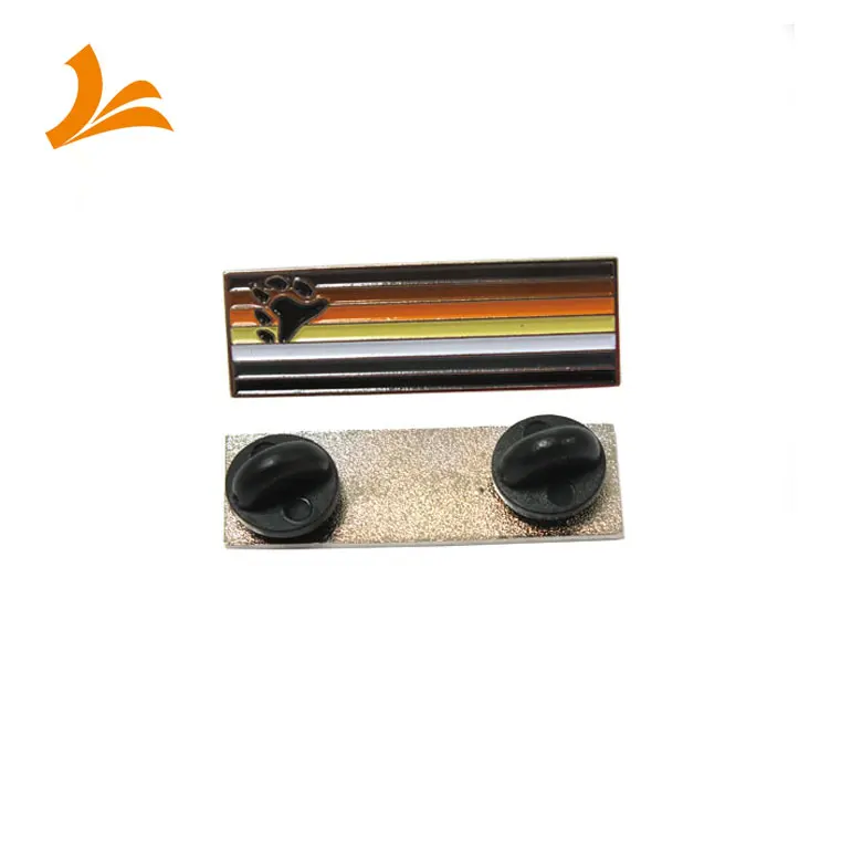 Wholesale customized bulk cheap head shape dyed black metal lapel pin