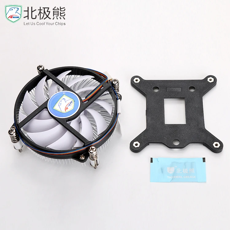 Миниатюрный теплоотвод ITX/маленькая форма (3 л) 95 Вт/алюминиевый радиальный теплоотвод с большим медным сердечником, теплоотводящий вентилятор для процессора ПК