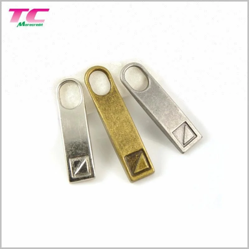 Factory Price Custom Metal Zipper Pull Charms for Brand Clothing Metal Zipper Puller