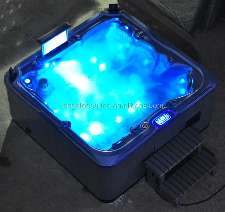 Aboveground fiberglass outdoor bathtub whirlpool with pop-up Speaker