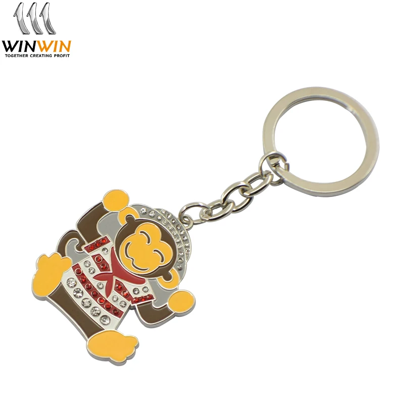custom personalized zinc alloy keychain with logo