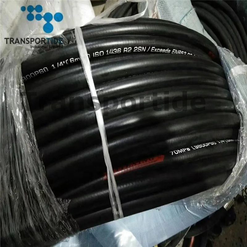 Parker Standard Factory Produced Smooth Cover Hydraulic Hose 2SN