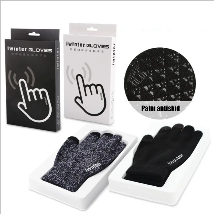 Горячая Распродажа, теплые варежки для сенсорного экрана, перчатки для зимы