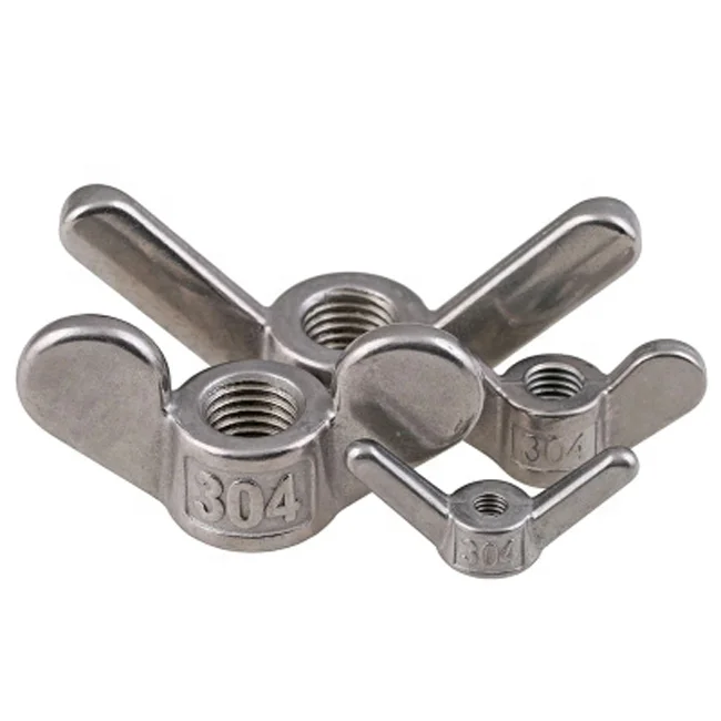 EXW M2 Stainless Steel Butterfly Wing Nuts