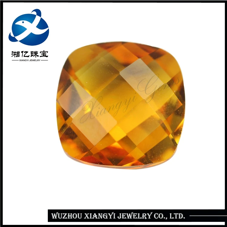 Types of Lab Grown Synthetic Corundum Checkerboard Cut Square Gemstone 33# 6x6mm