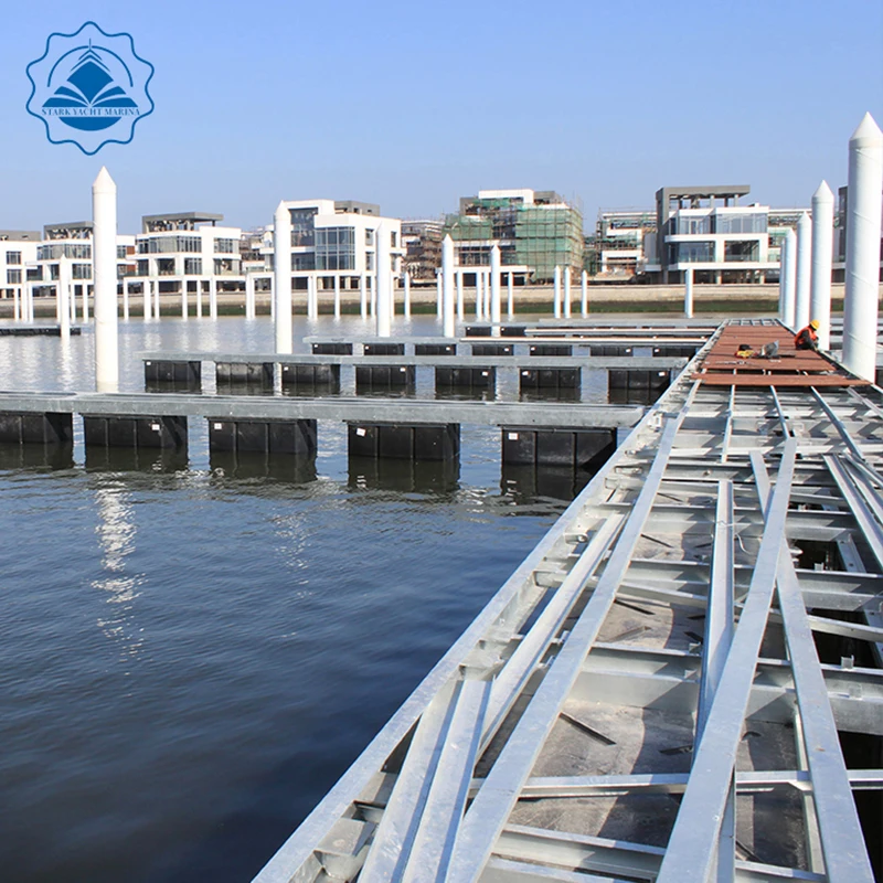 alloy pantoon speed boat marine supplier High sale aluminum floating boat dock, ship floating platform boat platform bridge marine parts