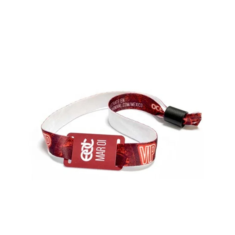 ISO14443A HF Custom Mifare Classic 4K RFID Fabric Bracelet Wristband