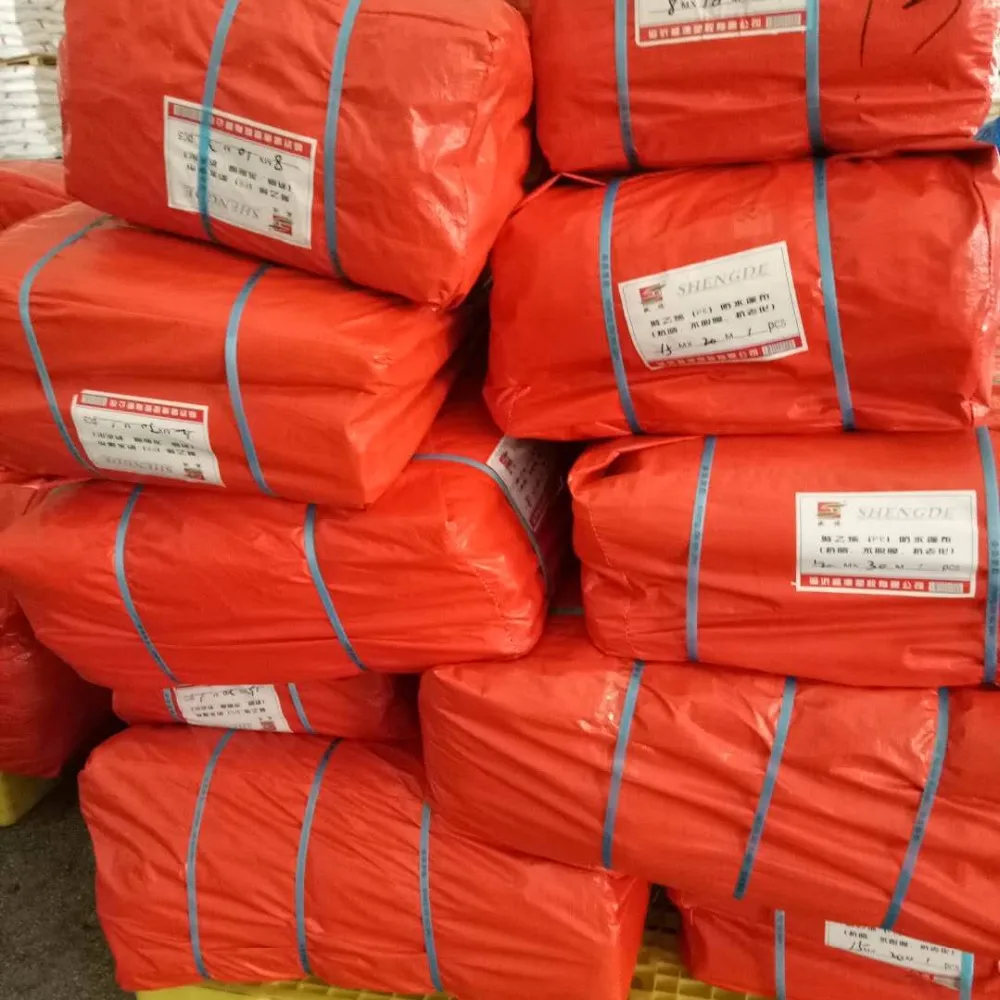 Waterproof Tarpaulin/tarp for Lumber Ship Port Goods Cover LDPE Coated PE Original and New Heavy Duty Orange Color Other Fabric